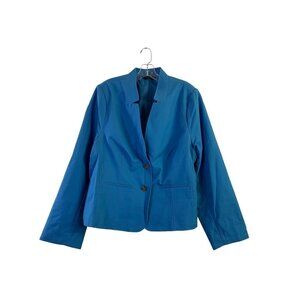 Investments II Dusty Blue Women's Short Blazer
